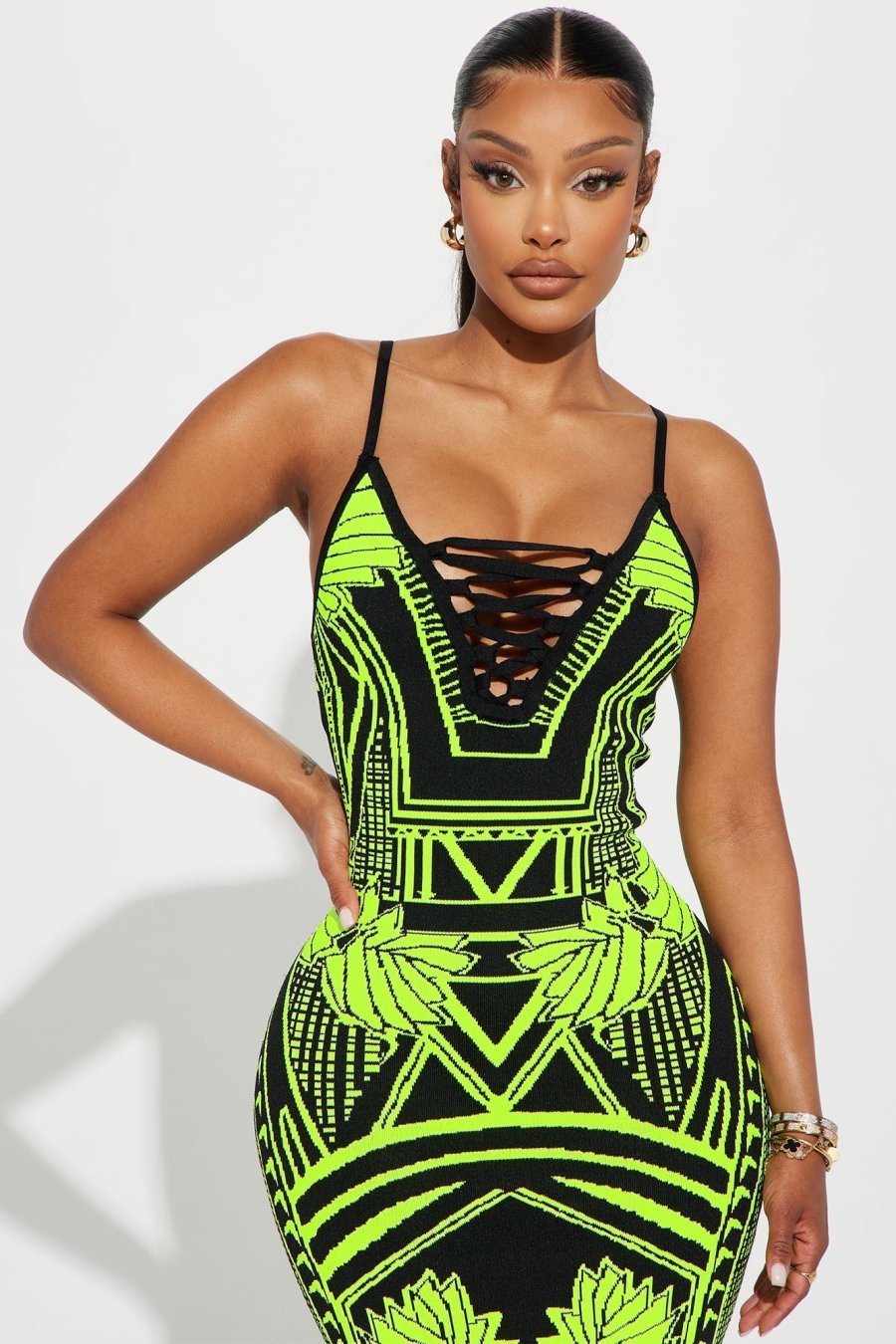 Bad Gal Bandage Maxi Dress - Image 2