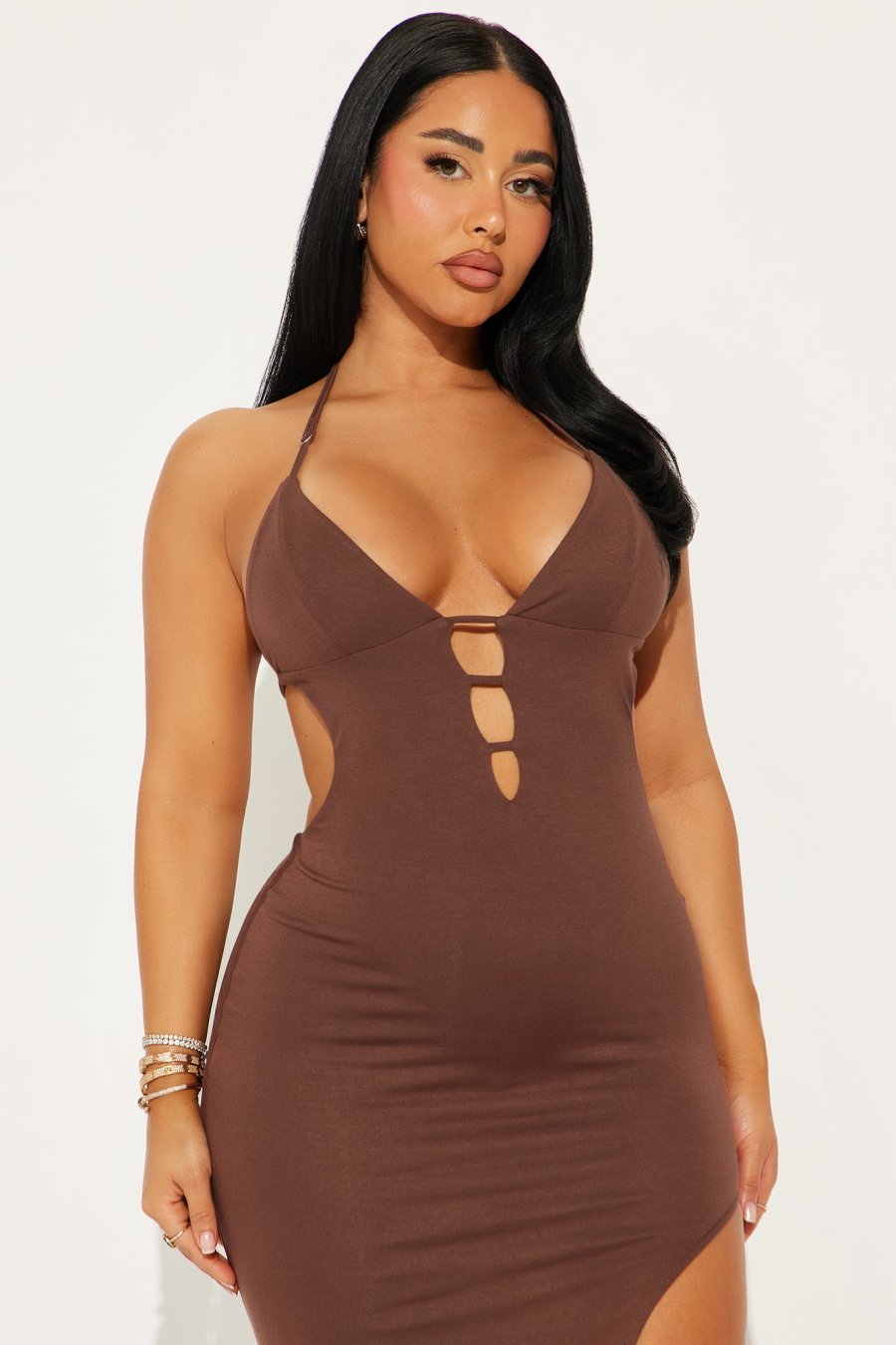 Caramel Horizon Maxi Dress - Image 2