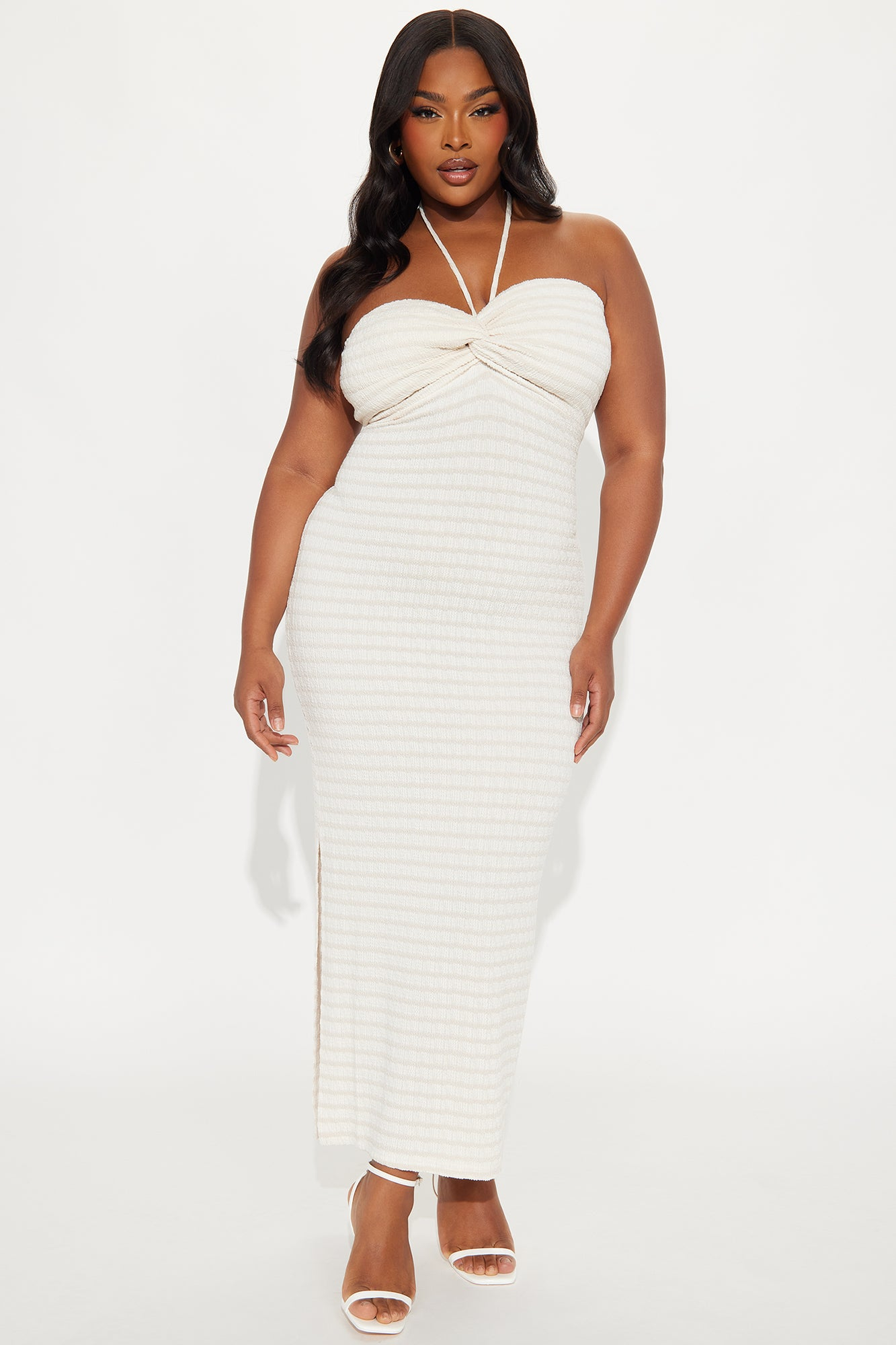 Taryn Textured Striped Maxi Dress - Image 4