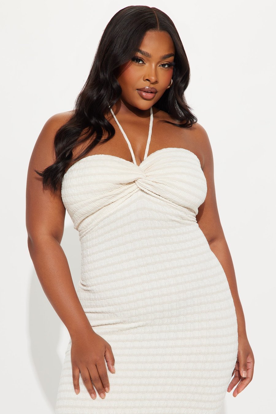 Taryn Textured Striped Maxi Dress - Image 5