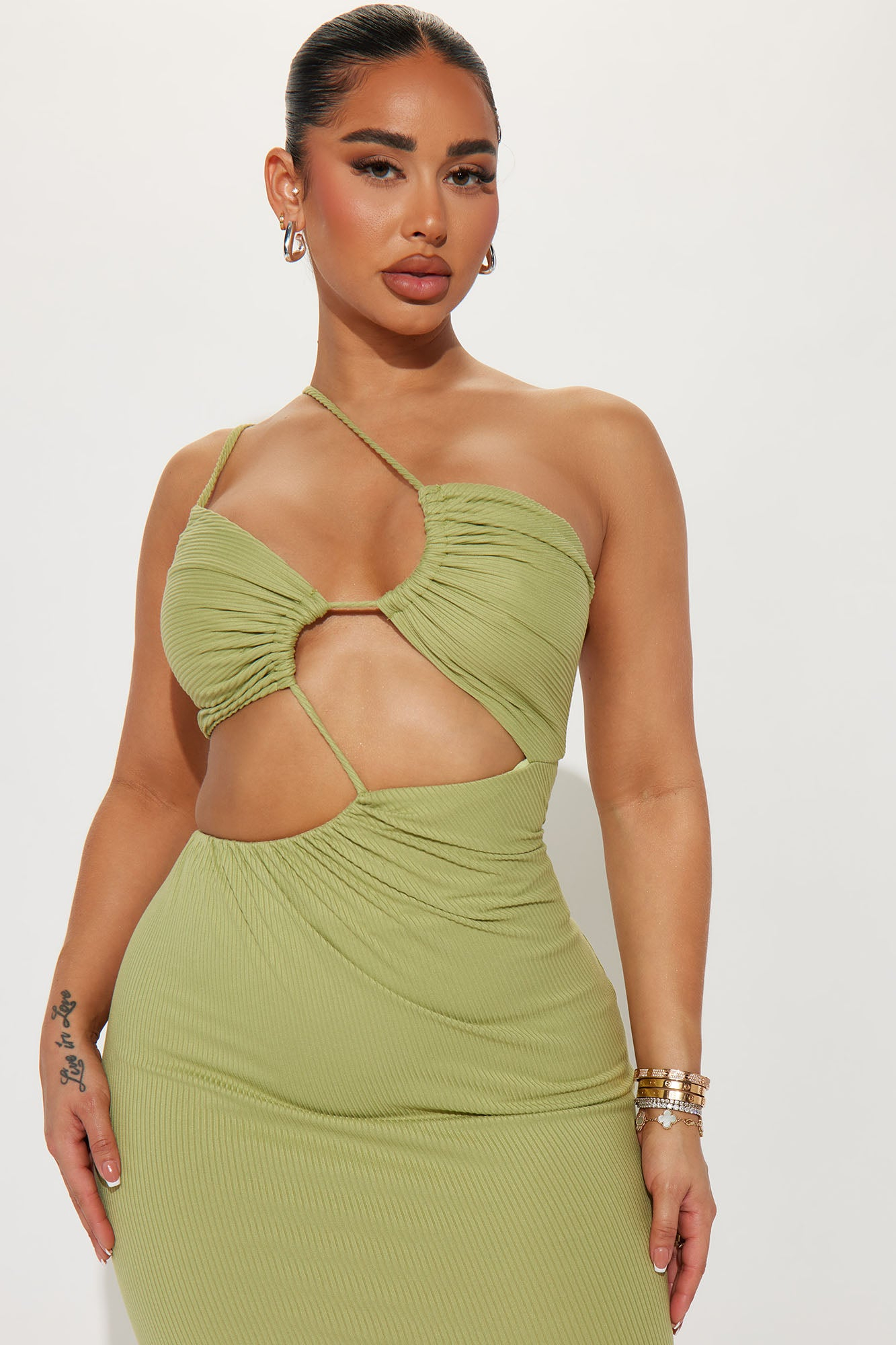 Lala Asymmetrical Maxi Dress - Image 3