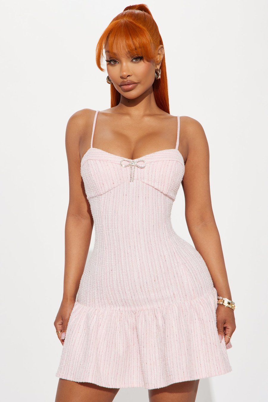 Work And Play Stretch Tweed Mini Dress - Image 2