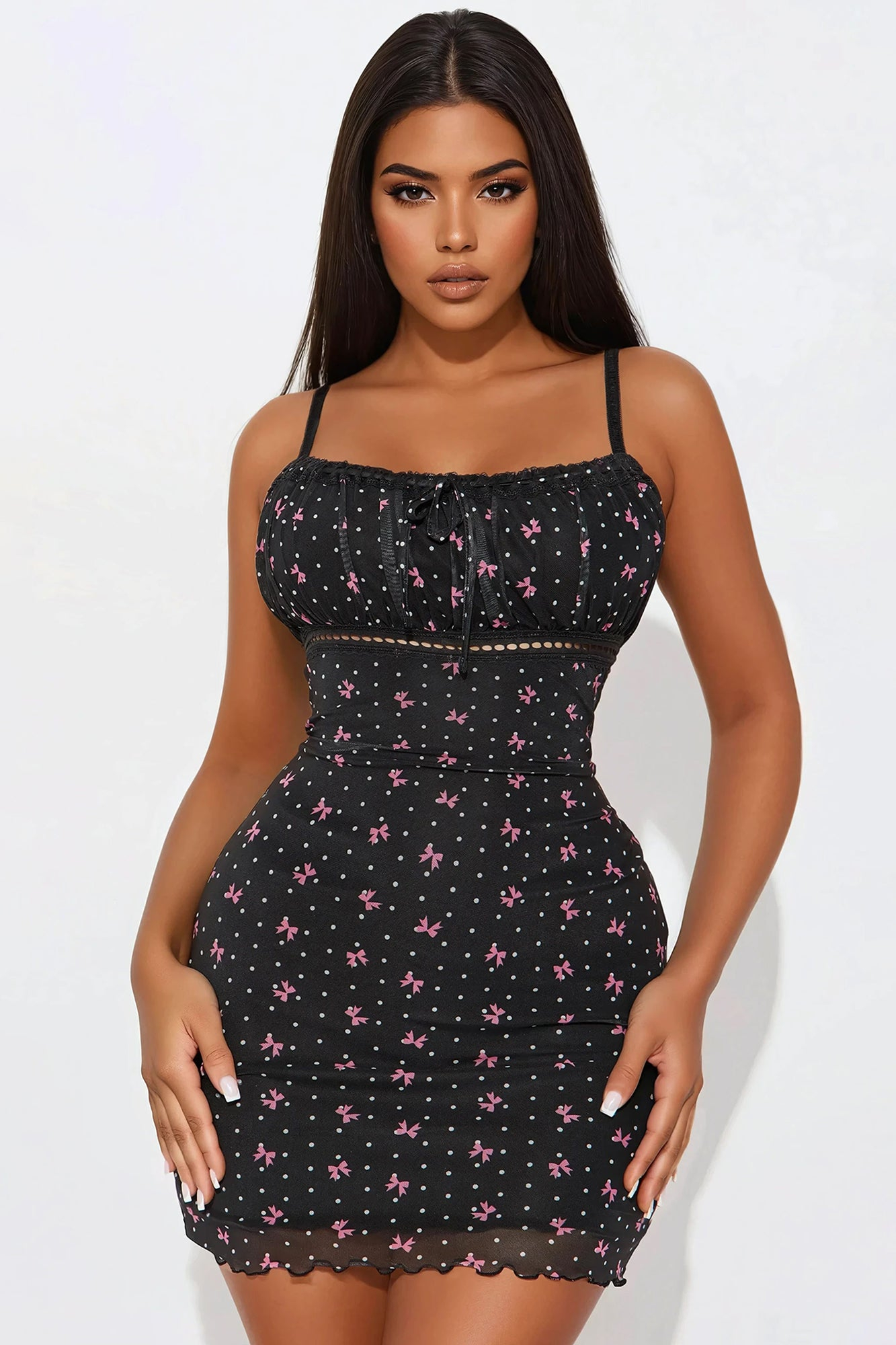 Jocelyn Printed Mini Dress - Image 4