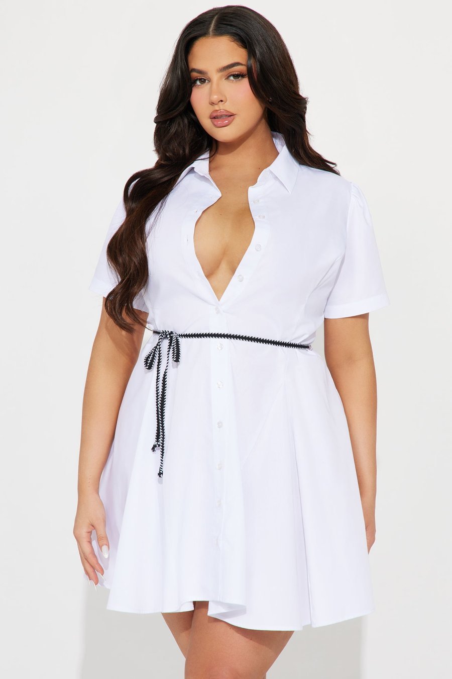 Corinne Mini Dress - White - Image 5