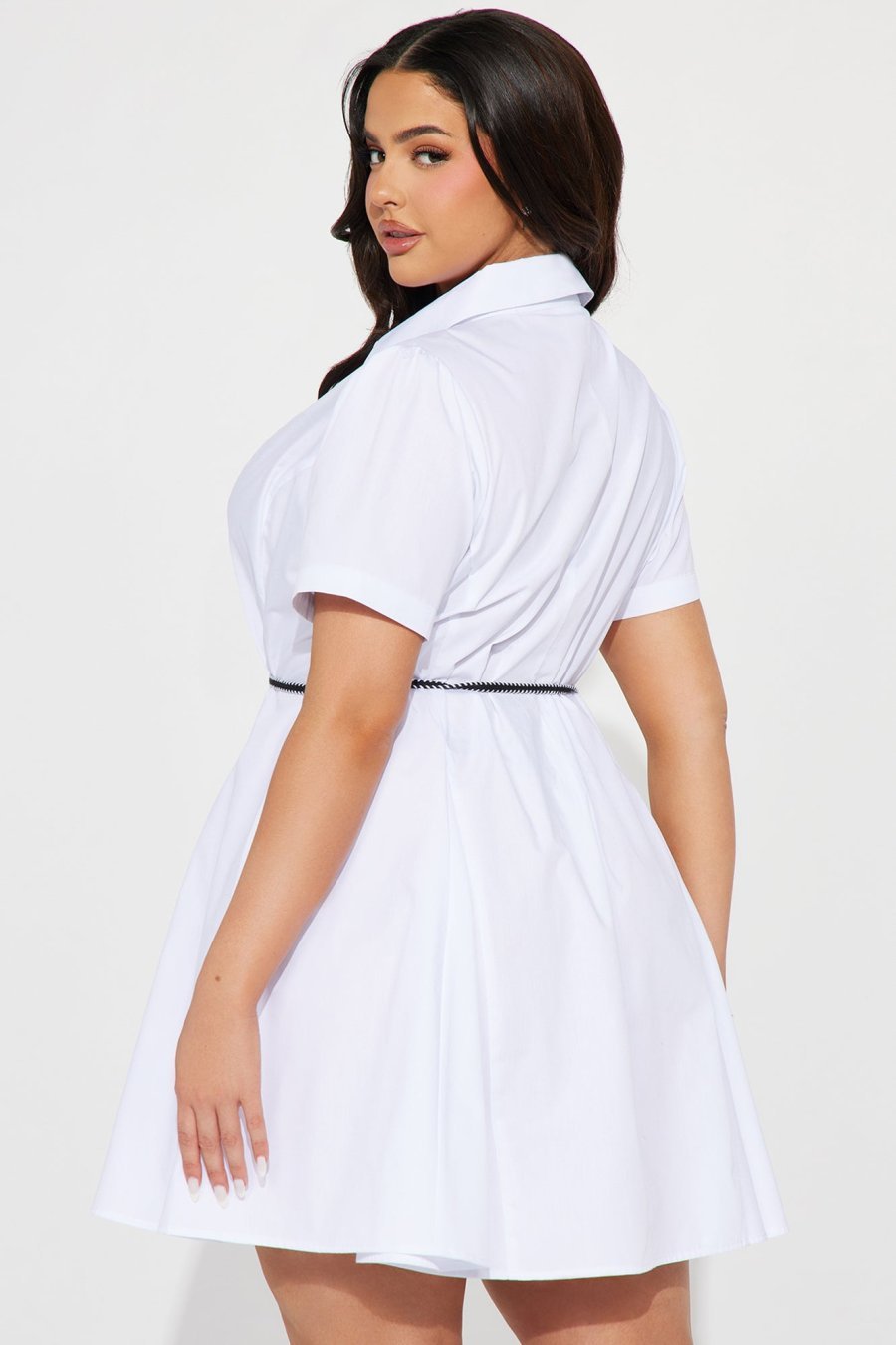 Corinne Mini Dress - White - Image 6