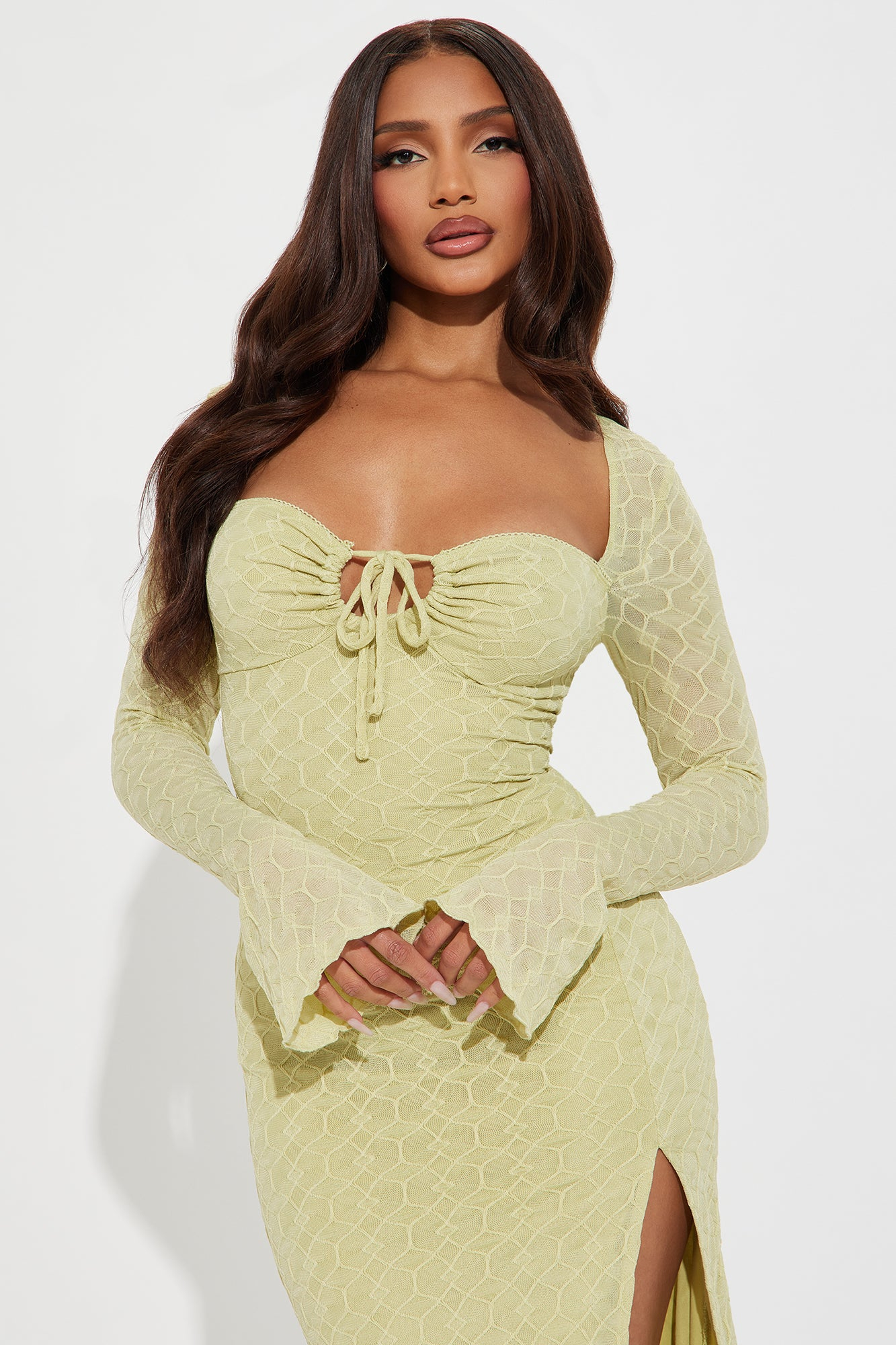 Elsa Textured Midi Dress - Image 8