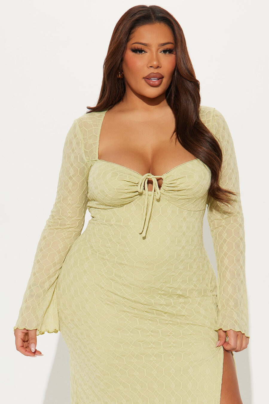Elsa Textured Midi Dress - Image 11